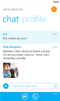 Skype для windows phone 8