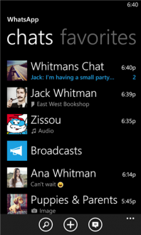 Whats app для windows phone