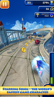 Sonic Dash для андроид