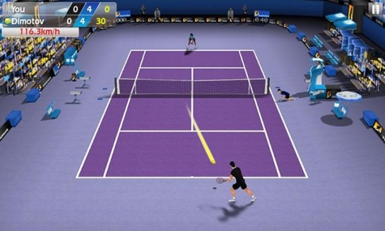 Теннис пальцем (Tennis 3D) на андроид 