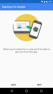 Google Authenticator для android