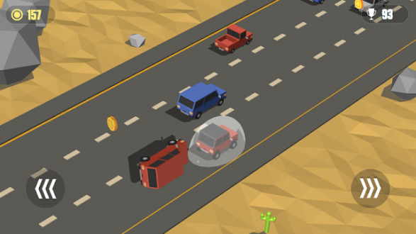 Blocky Cars: Traffic Rush для android
