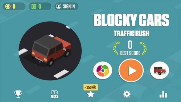 Blocky Cars: Traffic Rush для android
